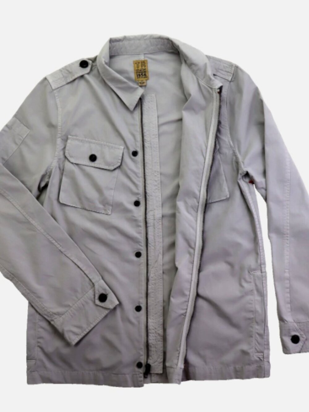 True Religion Field Supplier Stock N0. 1956 Poplin Jacket Men's Size S Cool Grey